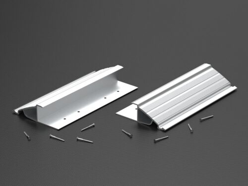 Pair of 11" Aluminum  DIY Wood Ramp Bottom w/Screws