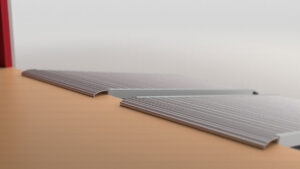 Universal Top IM Aluminum Planks Flush on Floor