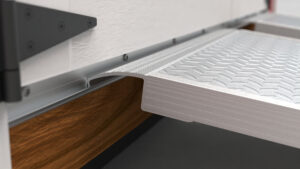 Plank with Universal Mounting Track Hang Under Door when Closed