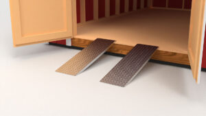 Pair of 12 Inch Light Duty ENSZ Diamond Plate Planks