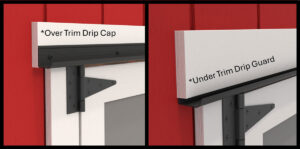 Over Trim Drip Cap vs Under Trim Drip Guard