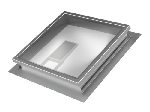 24x24 Clear Leak Resistant Self-Flashing Skylight w/Solar Night Light