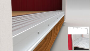 Overhead Door Threshold with Standard Ramp Connector & Leak Guard Ends