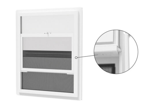 24x30 White Insulated Single-hung Vinyl Utility Window